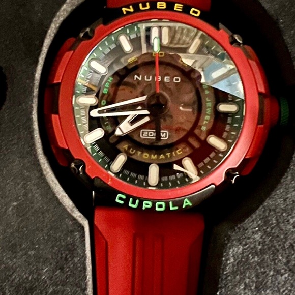 Nubeo 50mm Cupola Ltd Edition 006/600 Automatic Watch w/2 Silicone Straps $1350 - Picture 4 of 13